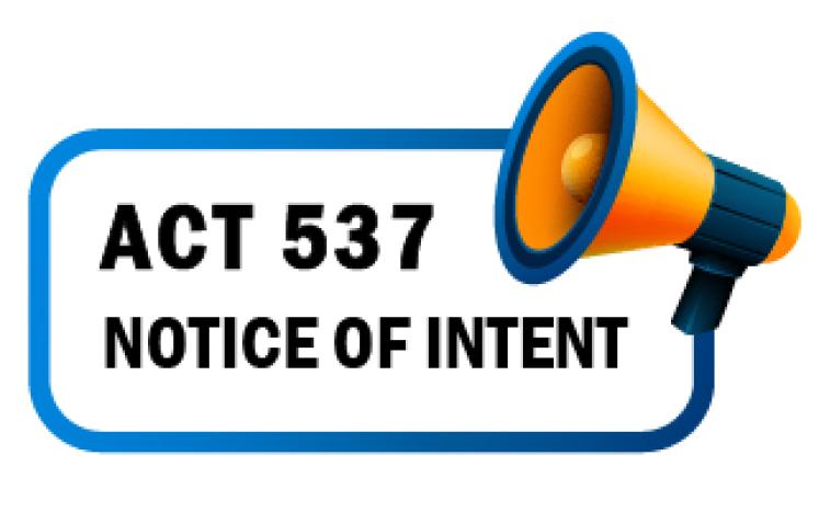 Act 537 Notice of Intent